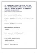 SLP Praxis exam &lpar;2025&rpar; ACTUAL EXAM &lpar;TESTING REAL EXAM QUESTIONS&rpar; AND VERIFIED ANSWERS &lpar;MULTIPLE CHOICES&rpar; &vert;COMPLETE SOLUTIONS &vert;A&plus; GRADED &vert;100&percnt; CORRECT&excl;&excl;