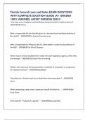 Florida Funeral Laws and Rules EXAM QUESTIONS WITH COMPLETE SOLUTION GUIDE &lpar;A&plus; GRADED 100&percnt; VERIFIED&rpar; LATEST VERSION 2025&excl;&excl;