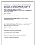 NP 235 Unit 7 Quiz 2025 UPDATE&vert; COMPREHENSIVE QUESTIONS AND VERIFIED ANSWERS &lpar;COMPLETE SOLUTIONS&rpar; GUARANTEED SUCCESS &vert;GRADE A&plus;&excl;&excl; &lpar;100&percnt; ACCURATE&rpar; GET IT RIGHT&excl;&excl;