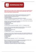   N582 final &lbrack;ACTUAL EXAM&rsqb; LATEST VERSION &lbrack;QUESTIONS AND ANSWERS&rsqb; WITH  PRACTICE EXAM DETAILED AND VERIFIED FOR GUARANTEED PASS- LATEST  UPDATE 2025 GRADED A &lpar;BRAND NEW&excl;&excl;&rpar;