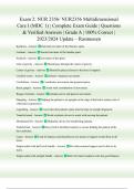 Rasmussen NUR 2356&sol; NUR2356 Multidimensional Care I &lpar;MDC 1&rpar; Exam Bundle &vert; Exam 1 & Exam 2 &vert; Complete Study Guide &vert; Questions & Verified Answers &vert; Grade A &vert; 100&percnt; Correct &vert; 2023&sol;2024 Update
