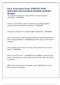 Texas Jurisprudence Exam COMPLETE EXAM QUESTIONS AND ACCURATE ANSWERS &vert;ALREADY PASSED&excl;&excl;