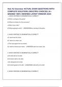 Hesi A2 Grammar ACTUAL EXAM QUESTIONS WITH COMPLETE SOLUTION&rpar; &lpar;MULTIPLE CHOICES&rpar; &lpar;A&plus; GRADED 100&percnt; VERIFIED&rpar; LATEST VERSION 2025