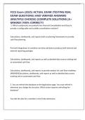 FCCS Exam &lpar;2025&rpar; ACTUAL EXAM &lpar;TESTING REAL EXAM QUESTIONS&rpar; AND VERIFIED ANSWERS &lpar;MULTIPLE CHOICES&rpar; &vert;COMPLETE SOLUTIONS &vert;A&plus; GRADED &vert;100&percnt; CORRECT&excl;&excl;