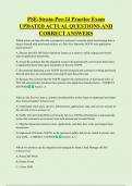 PSE-Strata-Pro-24 Practice Exam  UPDATED ACTUAL QUESTIONS AND  CORRECT ANSWERS