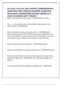 Pro Tools 110 Exam 2025 UPDATE&vert; COMPREHENSIVE QUESTIONS AND VERIFIED ANSWERS &lpar;COMPLETE SOLUTIONS&rpar; GUARANTEED SUCCESS &vert;GRADE A&plus;&excl;&excl; &lpar;100&percnt; ACCURATE&rpar; GET IT RIGHT&excl;&excl;