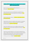 40 Hour RBT Training Final Test Questions & Answers &vert;100&percnt; Guaranteed Pass