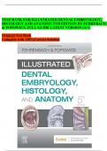Test Bank &ndash; Illustrated Dental Embryology&comma; Histology&comma; and Anatomy&comma; 5th Edition &lpar;Fehrebach & Popowics&comma; Complete Guide A&plus;&rpar;