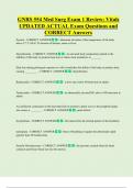 GNRS 554 Med Surg Exam 1 Review&colon; Vitals  UPDATED ACTUAL Exam Questions and  CORRECT Answers