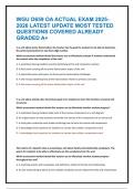 WGU D659 OA ACTUAL EXAM 2025-2026 LATEST UPDATE MOST TESTED QUESTIONS COVERED ALREADY GRADED A&plus;