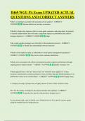 D469 WGU PA Exam UPDATED ACTUAL  QUESTIONS AND CORRECT ANSWERS