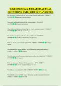 WGU D583 Exam UPDATED ACTUAL  QUESTIONS AND CORRECT ANSWERS