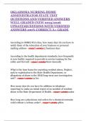 OKLAHOMA NURSING HOME ADMINISTRATOR STATE TEST QUESTIONS AND VERIFIED ANSWERS WELL GRADED &lpar;NEW 2025&sol;2026 UPDATE&rpar;QUESTIONS WITH VERIFIED ANSWERS 100&percnt; CORRECT&sol;A&plus; GRADE