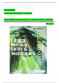 &colon; Test Bank &ndash; Clinical Nursing Skills & Techniques&comma; 9th Edition &lpar;Anne Griffin Perry&comma; Patricia A&period; Potter & Wendy Ostendorf&rpar;