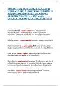 BIOLOGY 104 TEST LATEST EXAM 2025 WITH MULTIPLE CHOICE OF QUESTIONS AND DETAILED SOLVED SOLUTIONS ALREADY GRADED A&plus; AND 100&percnt; GUARANTEE PASS &lpar;JUST RELEASED&excl;&excl;&excl;&excl;&excl;&rpar;