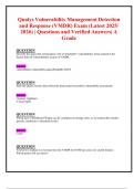 &colon; Qualys Vulnerability Management Detection and Response &lpar;VMDR&rpar; Exam &ndash; Latest 2025&sol;2026 &lpar;Questions and Verified Answers&comma; A Grade&rpar;