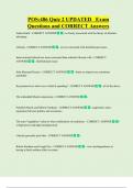 POS&colon;486 Quiz 2 UPDATED   Exam  Questions and CORRECT Answers 