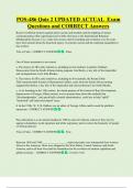 POS&colon;486 Quiz 2 UPDATED ACTUAL  Exam  Questions and CORRECT Answers
