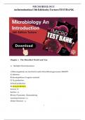 TEST BANK FOR Microbiology&colon; An Introduction 13th Edition by Gerard Tortora&comma; Berdell Funke&comma; Christine Case ISBN&colon;978-0134605180 COPLETE GUIDE ALL CHAPTERS COVERED 100&percnt; VERIFIED A&plus; GRADE ASSURED&excl;&excl;&excl;&excl;&excl; NEW LATEST UPDATE&excl;&excl;&excl;&excl;&excl;