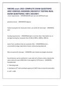 NRCME exam 2025 COMPLETE EXAM QUESTIONS AND VERIFIED ANSWERS &vert;RECENTLY TESTING REAL EXAM QUESTIONS&vert; 100&percnt; SOLVED&excl;&excl;