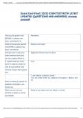 Exam &lpar;elaborations&rpar; Guard Card Certification 