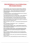 POLS 2350 Midterm &lpar;I&period; Law & Politics&rpar; Exam With Complete Solutions 