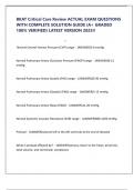 BKAT Critical Care Review ACTUAL EXAM QUESTIONS WITH COMPLETE SOLUTION GUIDE &lpar;A&plus; GRADED 100&percnt; VERIFIED&rpar; LATEST VERSION 2025&excl;&excl;