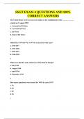 SSGT EXAM 4 QUESTIONS AND 100&percnt; CORRECT ANSWERS