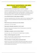 SSGT EXAM 3 QUESTIONS AND 100&percnt; CORRECT ANSWERS