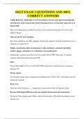 SSGT EXAM 2 QUESTIONS AND 100&percnt; CORRECT ANSWERS