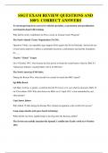 SSGT EXAM REVIEW QUESTIONS AND 100&percnt; CORRECT ANSWERS