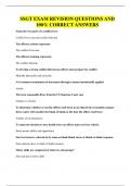 SSGT EXAM REVISION QUESTIONS AND 100&percnt; CORRECT ANSWERS