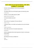 SSGT-2025 EXAM QUESTIONS AND 100&percnt; CORRECT ANSWERS