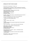 SPMA 4P10 TEST STUDY GUIDE