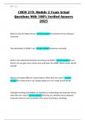 CHEM 219&colon; Module 2 Exam Actual Questions With 100&percnt; Verified Answers 2025