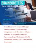 Grand Canyon University &vert; NRS 434V &vert; Shadow Health &vert; Abdominal Pain Assignment 2025  &vert; &lpar;Graded A&plus; Solution &vert; Summer 2025 Update &vert; Complete Transcript&comma; Expert Rationales&comma; Health Assessment Mastery & 100&percnt; Satisfaction Guarantee&rpar;
