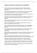 HRMN 3420 EXAM 2 QUESTIONS & ANSWERS