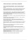HRMN 3420 EXAM 1 QUESTIONS & ANSWERS