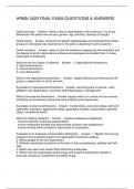 HRMN 3420 FINAL EXAM QUESTIONS & ANSWERS
