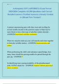 Arthroplasty IOT &lpar;ARTHREX&rpar; Exam Newest  2025&sol;2026 Complete All 200 Questions And Correct  Detailed Answers &lpar;Verified Answers&rpar; &vert;Already Graded  A&plus;&vert;&vert;Brand New Version&excl;&excl;