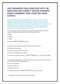 2025 PARAMEDIC FINAL EXAM PREP WITH 700 QUESTIONS AND CORRECT VERIFIED ANSWERS&sol; FISDAP PARAMEDIC FINAL EXAM TEST BANK &lpar;LATEST&excl;&rpar;