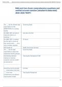 Exam &lpar;elaborations&rpar; NHA and Core  