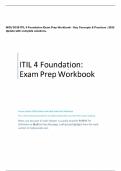 WGU D336 ITIL 4 Foundation Exam Prep Workbook - Key Concepts & Practices &vert; 2025 Update with complete solutions&period;