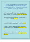 Private Pesticide Applicator Actual Exam Version  1 Newest 2025&sol;2026 Complete 150 Questions And  Correct Detailed Answers &lpar;Verified Answers&rpar; &vert;Already  Graded A&plus;&vert;&vert;Brand New Version&excl;&excl; 