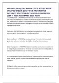 Colorado Notary Test Review &lpar;2025&rpar; ACTUAL EXAM COMPREHENSIVE QUESTIONS AND VERIFIED ACCURATE SOLUTION &lpar;DETAILED & ELABORATED&rpar; &vert;GET IT 100&percnt; ACCURATE&excl;&excl; 2025 TEST&excl;&excl;