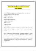 STATIONARY ENGINEER ELECTRICAL EXAM PACKAGE DEAL QUESTIONS AND ANSWERS WITH VERIFIED SOLUTIONS UPDATED 2025&sol;2026