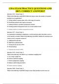 CISA EXAM  QUESTIONS AND 100&percnt; CORRECT ANSWERS
