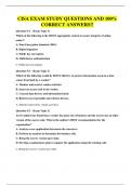 CISA EXAM  QUESTIONS AND 100&percnt; CORRECT ANSWERS