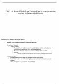 PSYC 310 Research Methods and Designs I &lpar;best for exam preparation material&rpar; 2025 Concordia University