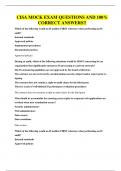 CISA EXAM  QUESTIONS AND 100&percnt; CORRECT ANSWERS